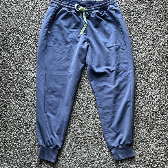 Heather Indigo FIGS Mari Jogger Scrub Pants Medical Workwear Nursing Durable - Picture 1 of 6
